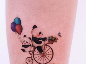 The Unbearably Cute Panda Tattoos